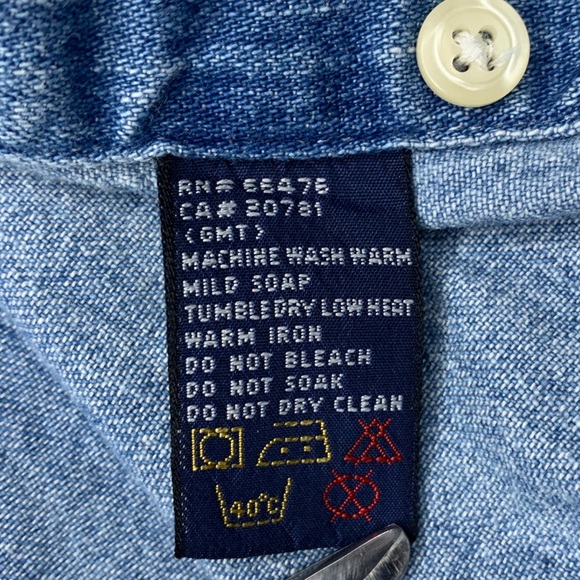 vintage 90’s Tommy Hilfiger d denim button down - Picture 11 of 13